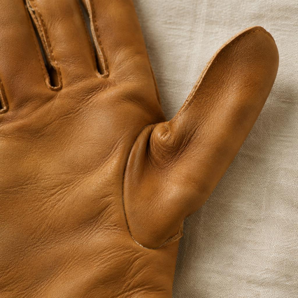 Anaïs glove stitching and cashmere lining