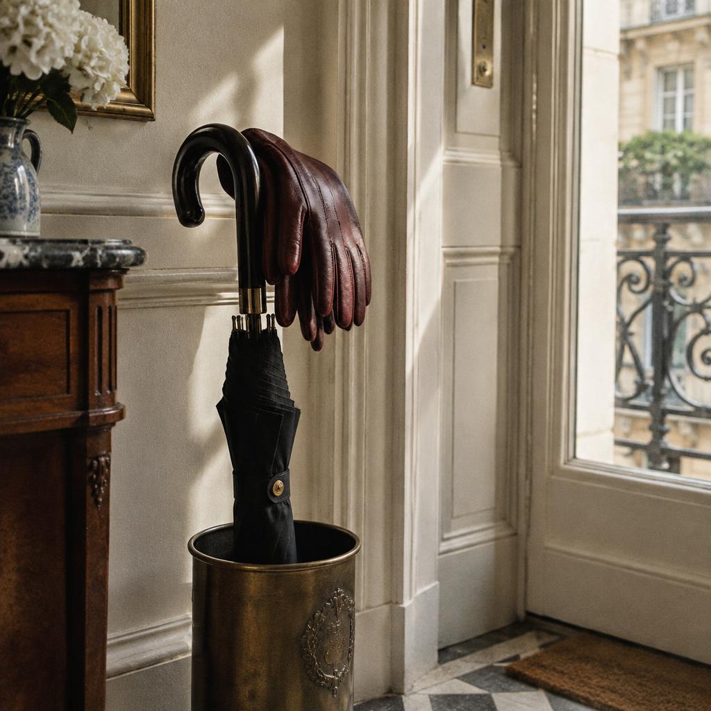 Céleste gloves styled in Paris
