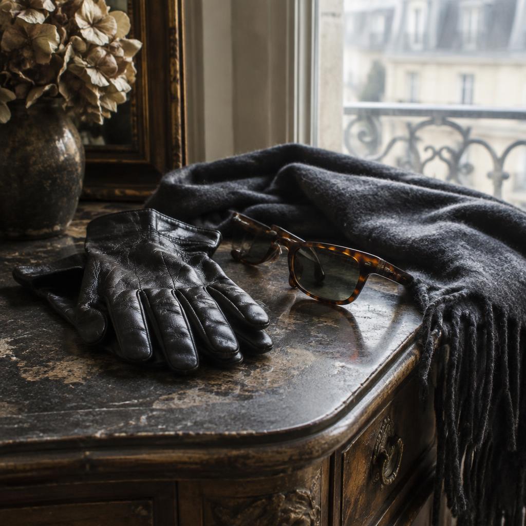 Solange gloves styled in Paris